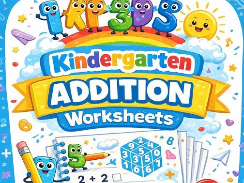 Kindergarten Addition Worksheets – 90 Printable Pages