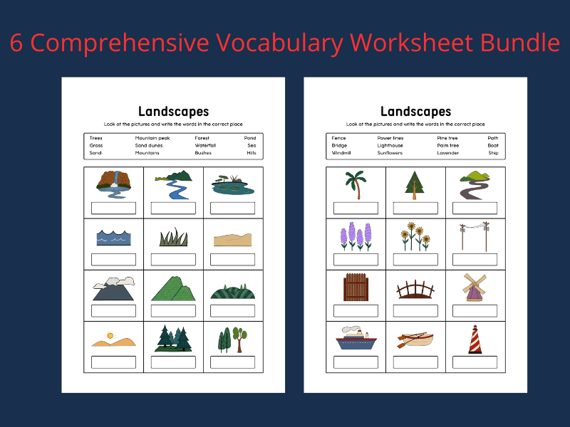 Comprehensive Vocabulary Worksheet Bundle