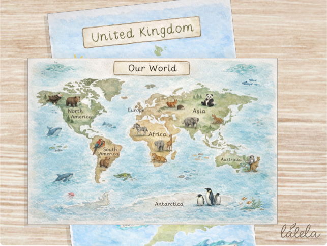 World Map & UK Map Pack (EYFS / KS1 Geography Resource)