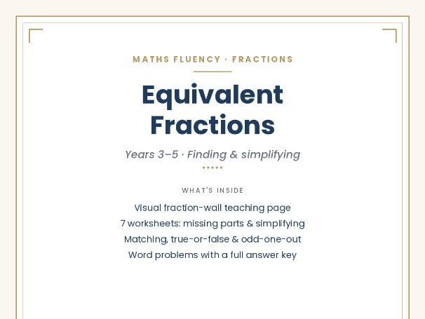 Fractions Pack