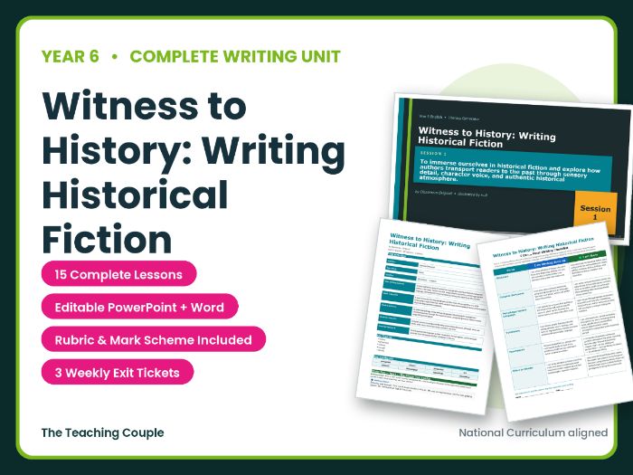 Witness to History: Writing Historical Fiction | Year 6 English Unit