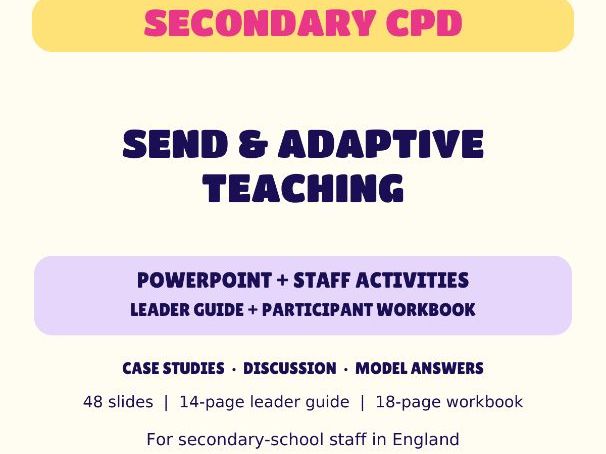 SEND & Adaptive Teaching | Secondary CPD