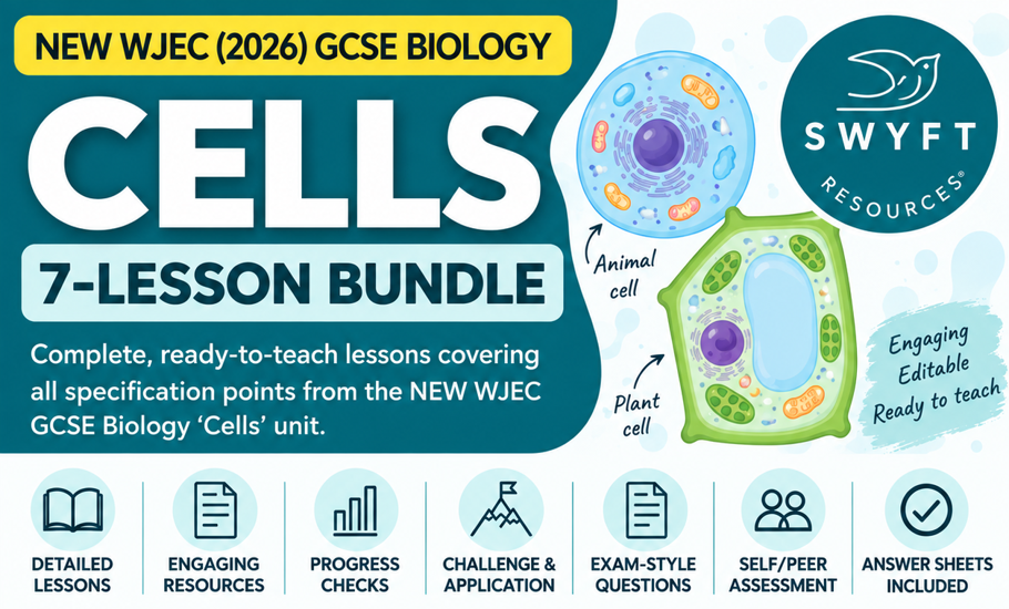 NEW WJEC (2026) GCSE Science - 'Cells' Lesson Bundle