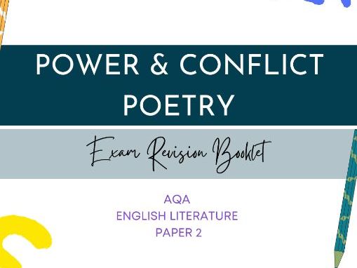 AQA Power and Conflict Poetry Exam Revision Booklet