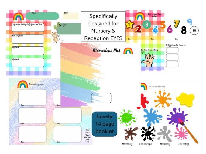 Marvellous Me Booklet (EYFS)