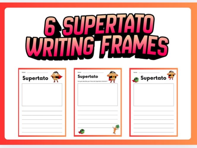 Supertato Writing Frames