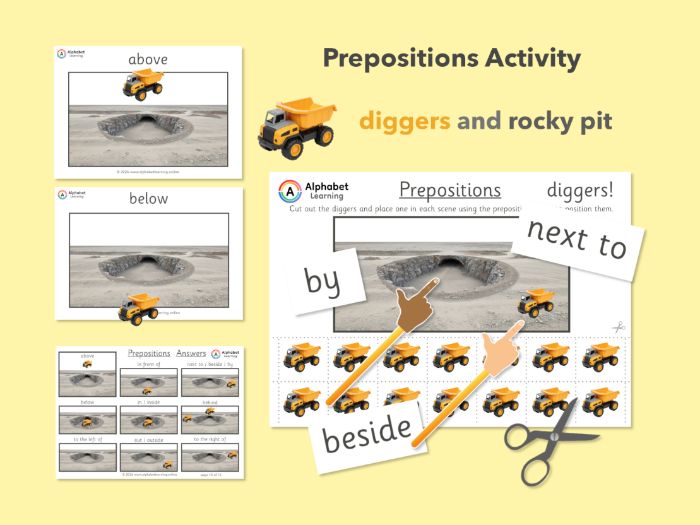 Prepositions Diggers (with Answers)