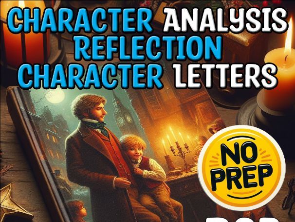 A Christmas Carol Character Study for Bob Sub Plan Middle School