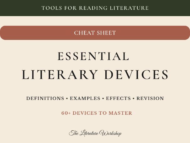 Literary Devices Cheat Sheet (GCSE, BFI & A-Level English)