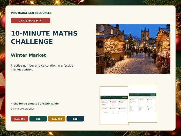 Christmas 10-Minute Maths | Market Mini