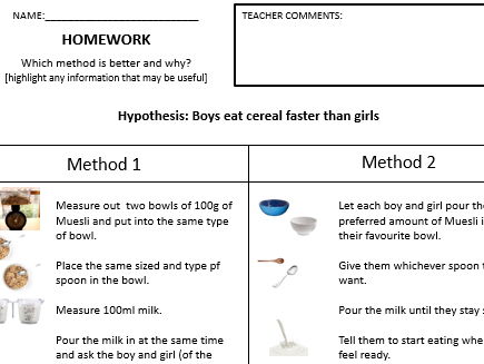 Control variables - Homework with extension