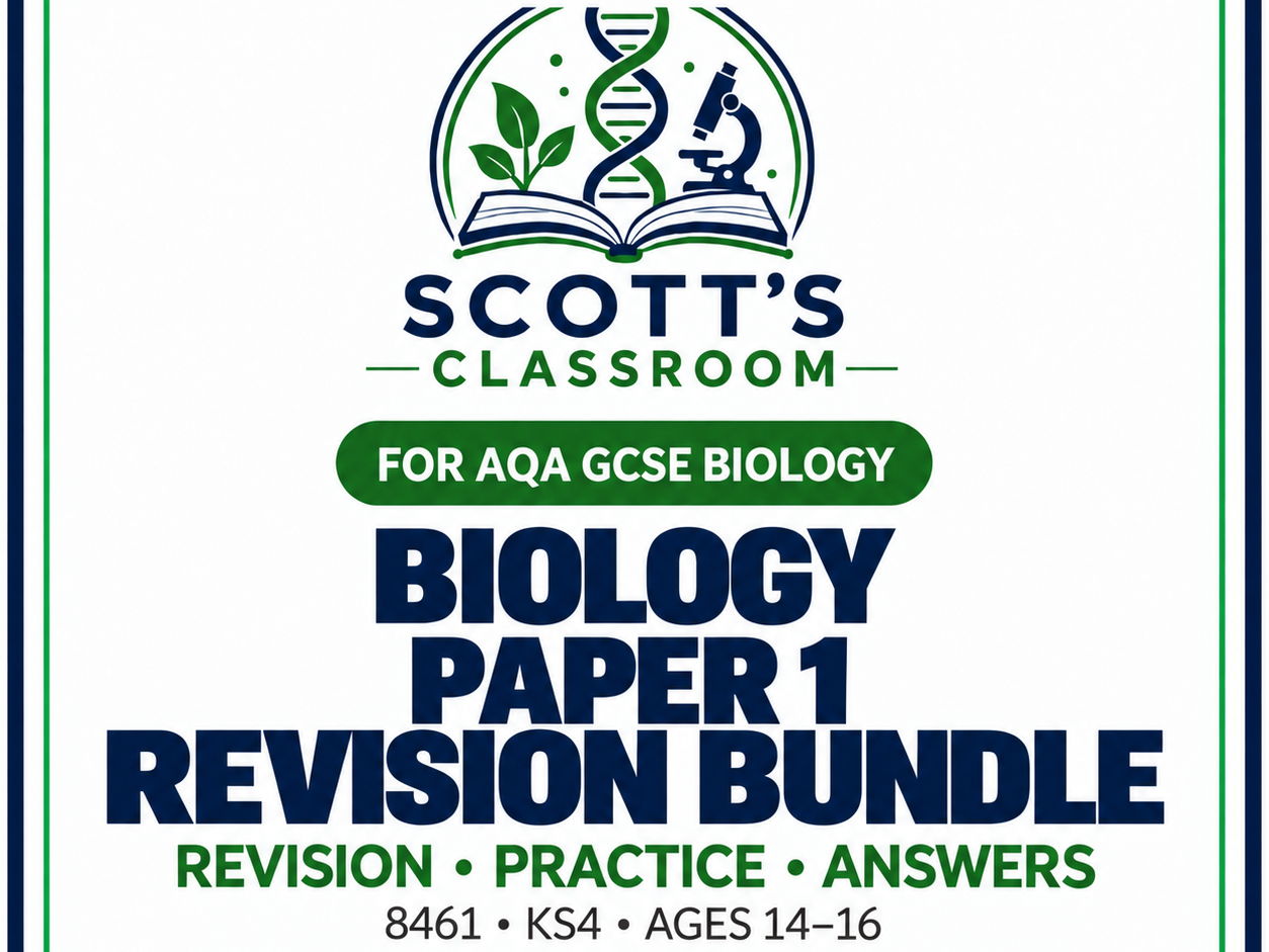 AQA GCSE Biology Paper 1 Revision Bundle with Answers
