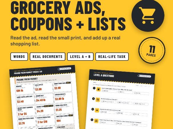 Grocery Ads, Coupons and Shopping Lists: Functional Reading for SEND