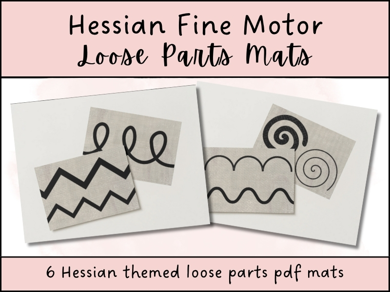Hessian Fine Motor Loose Parts Mats (PDF)