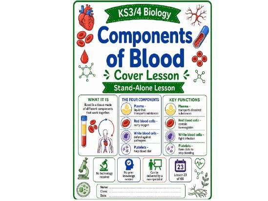 Components of blood cover lesson (L23)