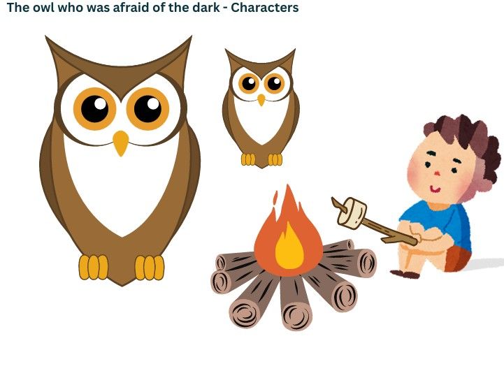 The Owl Who Was Afraid Of The Dark - Character Cutouts