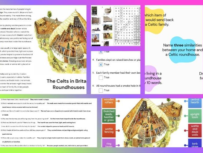 KS2 Celts in Britain: Roundhouse Lesson Pack