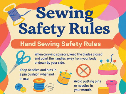 Sewing Textiles Safety Rules Poster Classroom Display For Home Ec Sewing Textiles Safety Rules Poster Classroom Display For Home Ec