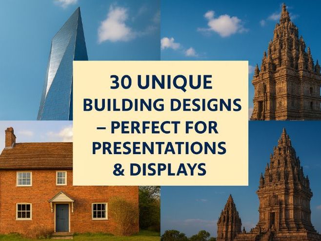 30 Unique Building Designs – Perfect for Presentations & Displays