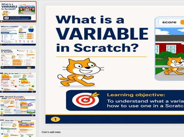 KS3 Scratch lesson ppt and handout