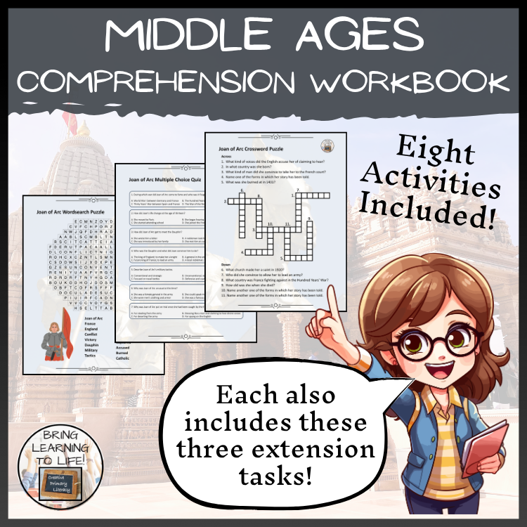 Middle Ages Reading Comprehension Workbook | Year 5 or Year 6 ...