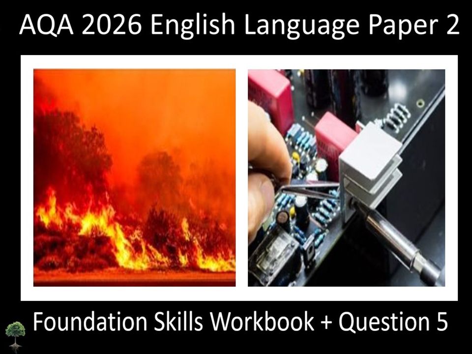 Enhanced AQA 2026 English Language Paper 2 Foundation Skills Workbook + Question 5