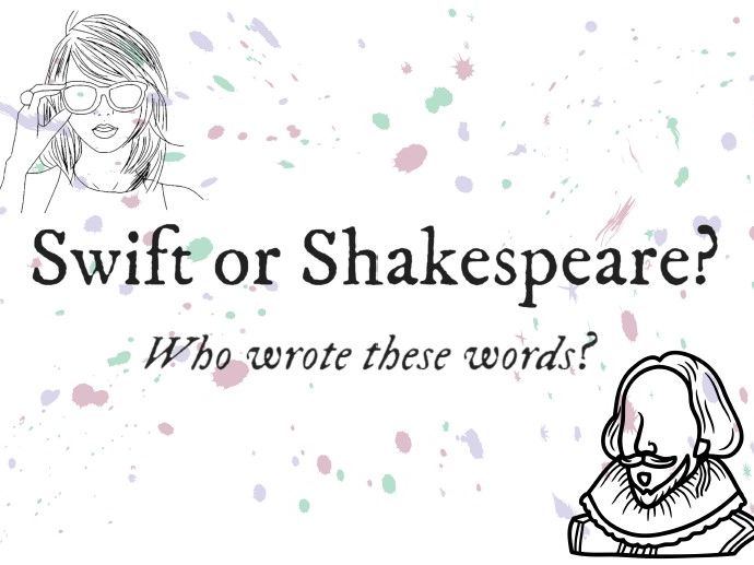 Swift or Shakespeare display