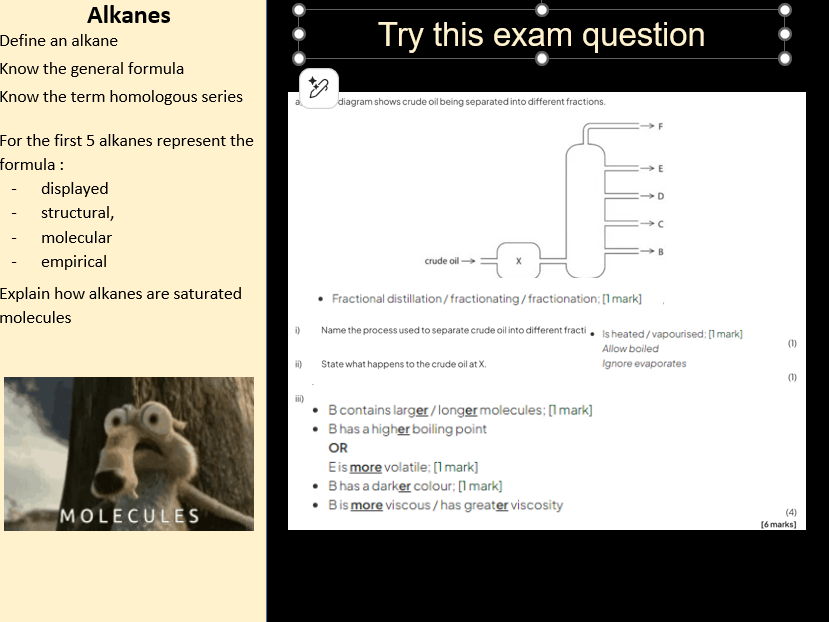 Complete Topic 4c: Alkanes, Isomers & Combustion Edexcel IGCSE Chemistry 9–1 Bundle 5 lessons