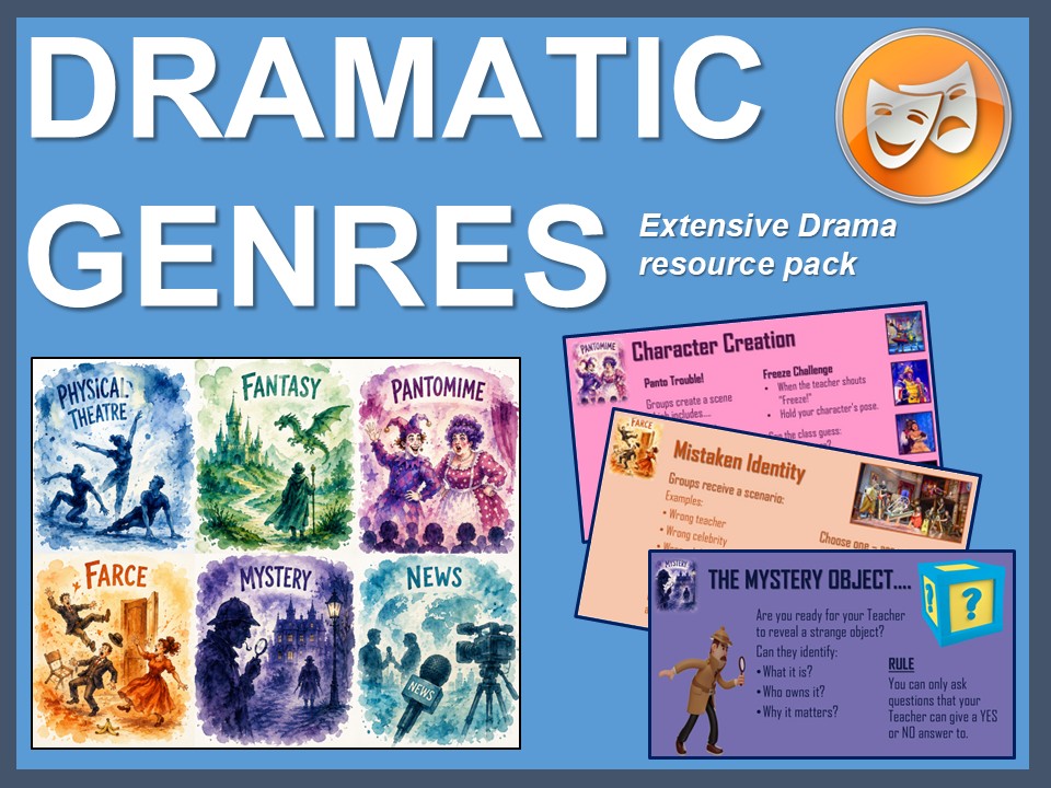 Dramatic Genres: Extensive Drama resource pack