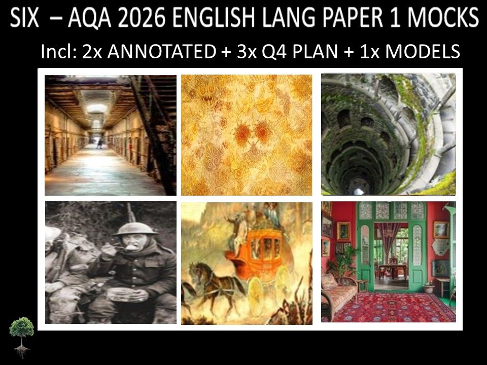 SIX - AQA PAPER 1 | 2026 FULL MOCKS | ANNOTATED | Q4 PLAN | MODELS