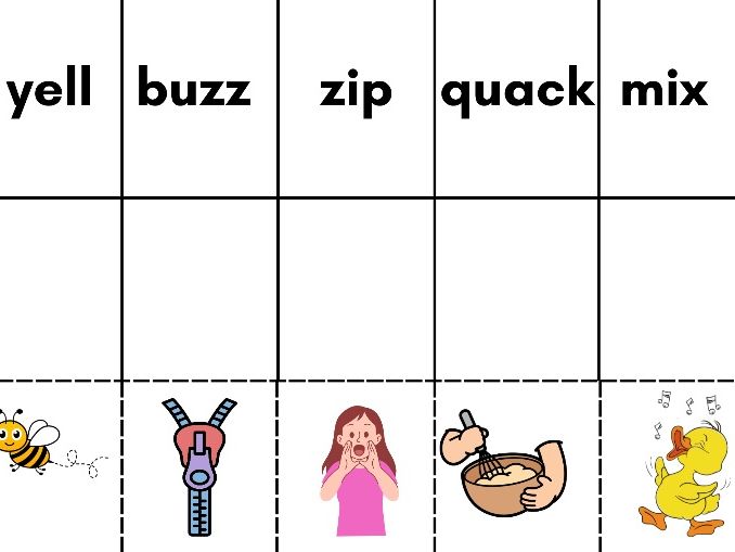 Phase 3 Phonics CVC Matching – Cut and Stick