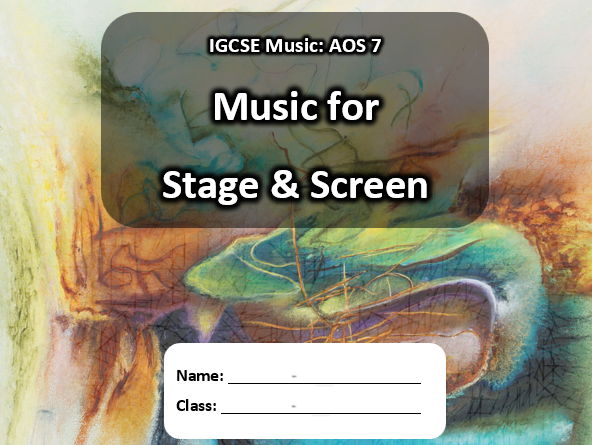 IOS7 Music for Stage and Screen - TEACHER COPY