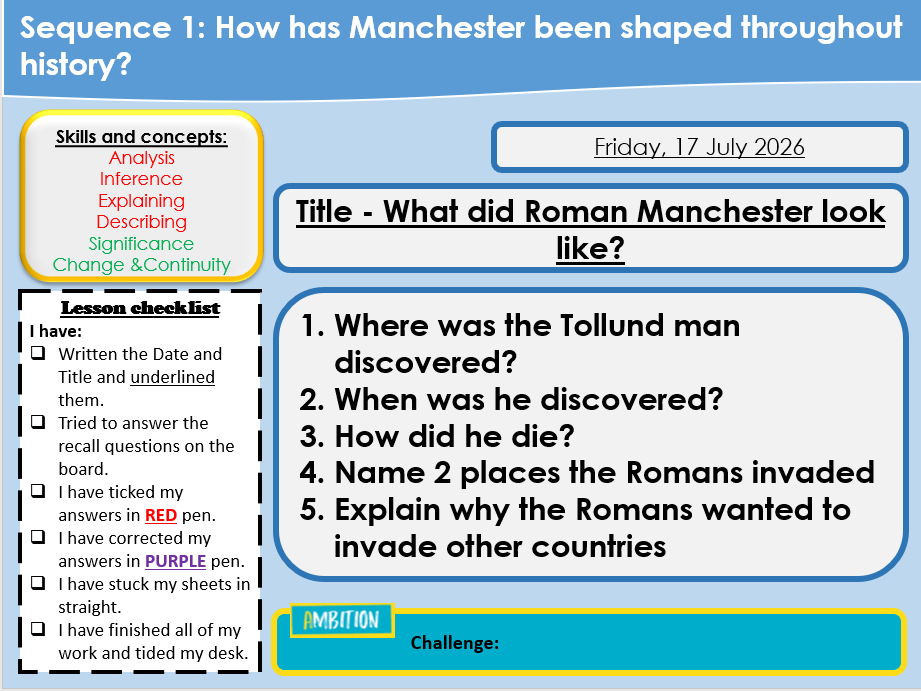 History of Manchester - 10 Lessons