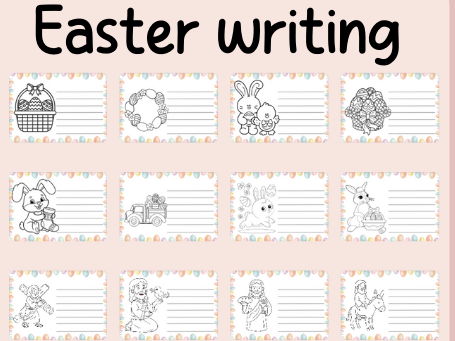 Easter writing templates- continuous provision