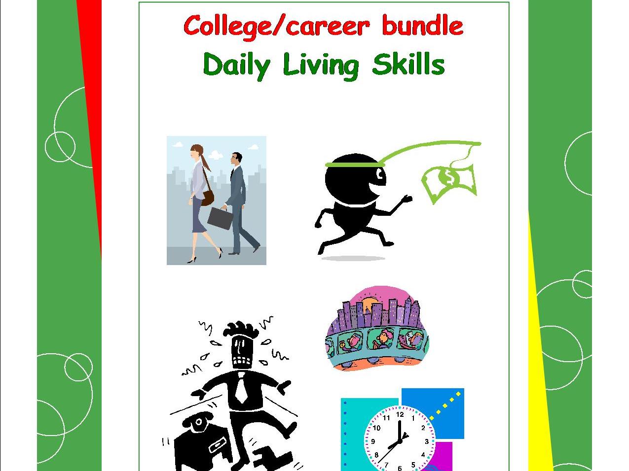 College Career Bundle Daily Living Skills Teaching Resources