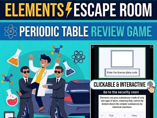 Elements & Periodic Table Digital Escape Room | Part 3: The Global Trace | KS3 Science Game