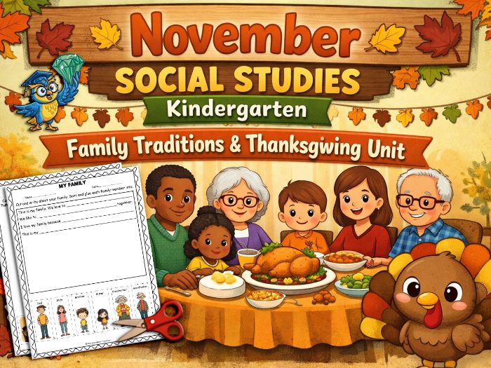 November Social Studies Kindergarten