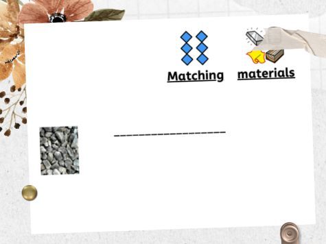 Matching Materials Worksheet (Science)