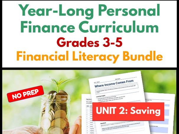 Year-Long Personal Finance Curriculum | Grades 3-5 | Financial Literacy | Unit 2