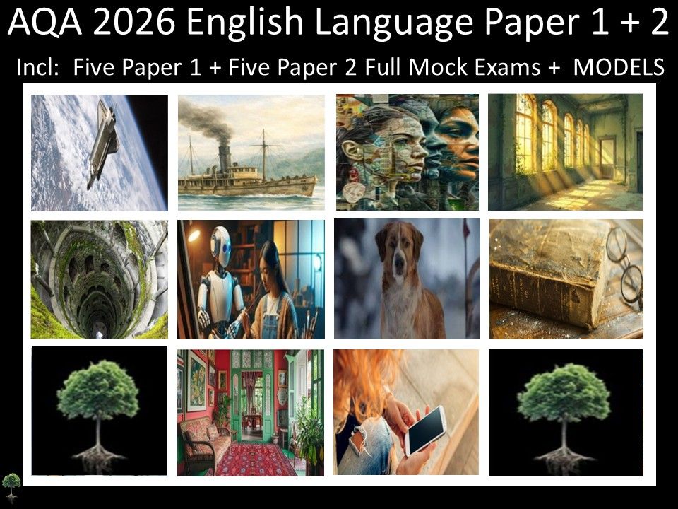 Ten AQA 2026 English Language Paper 1 + 2 Mocks | MODELS
