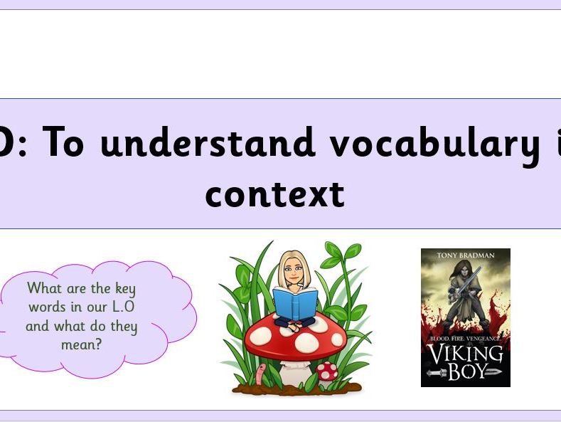 Viking Boy Chapter 1 Vocabulary in Context Teaching Resources