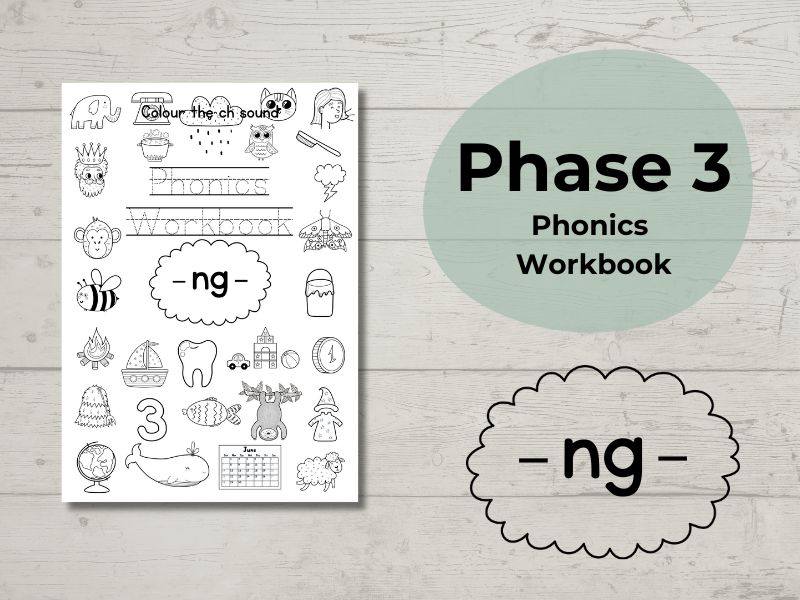 Phase 3 Phonics Workbook ng sound