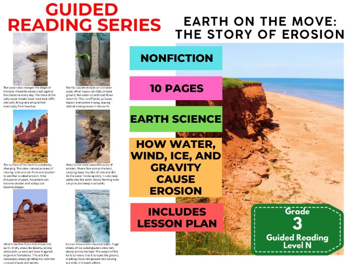 The Story of Erosion: Guided Reading Level N with Lesson Plan