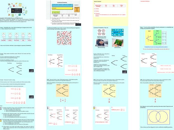 Probability & Data Representation - GCSE Maths Higher PowerPoint Lessons Resource Bundle