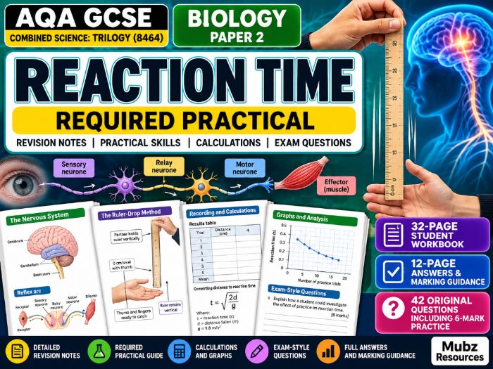 AQA GCSE Reaction Time Required Practical