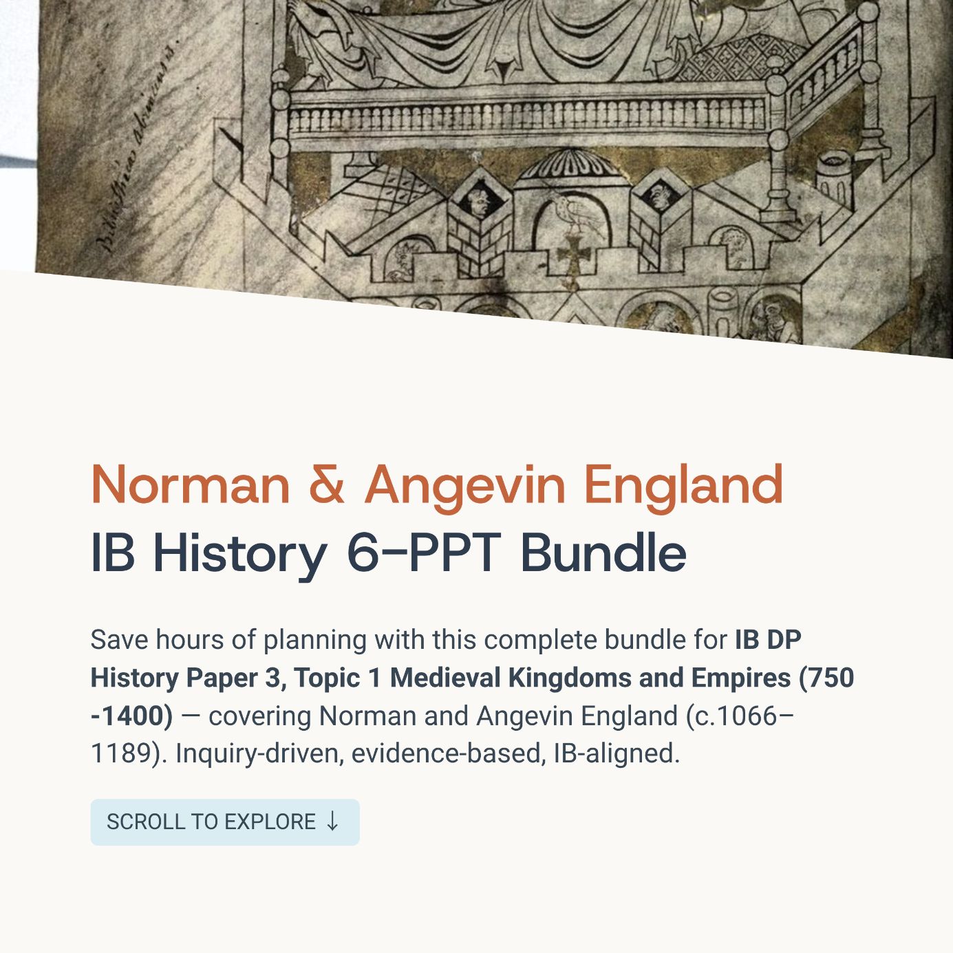 Norman & Angevin England: IB History Paper 3 Europe 6-PPT Bundle