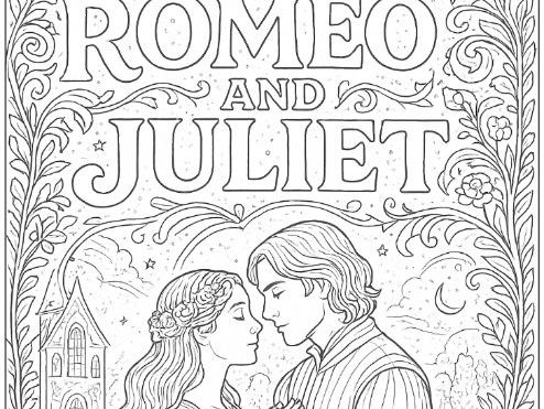 Bundle of 10 Shakespeare's Famous Plays Mindful Coloring Sheets
