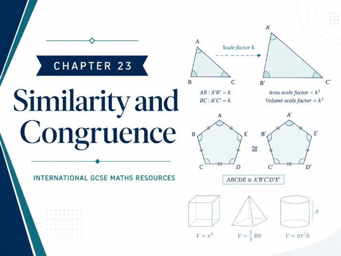 23 - Similarity and Congruence - CIE iGCSE Maths Resource Bundle