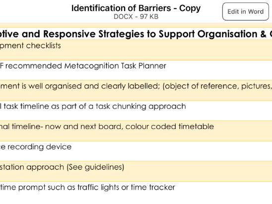 36 Pages - SEND Barrier Identification & Adaptive Provision Toolkit | APDR | IEP & EHCP Support