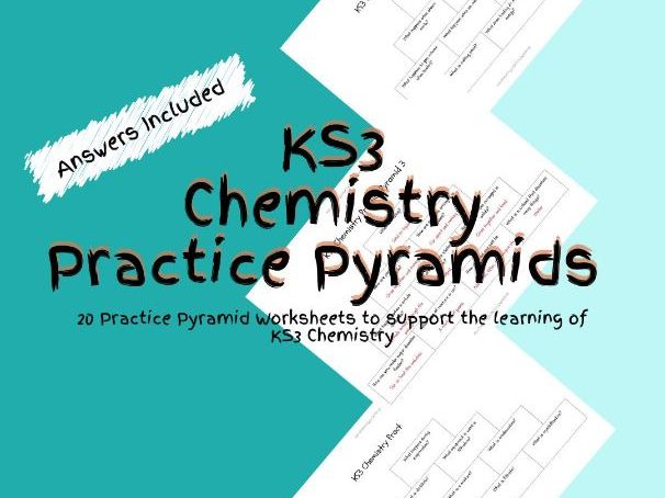 20 KS3 Chemistry Practice Pyramid Worksheets PDF